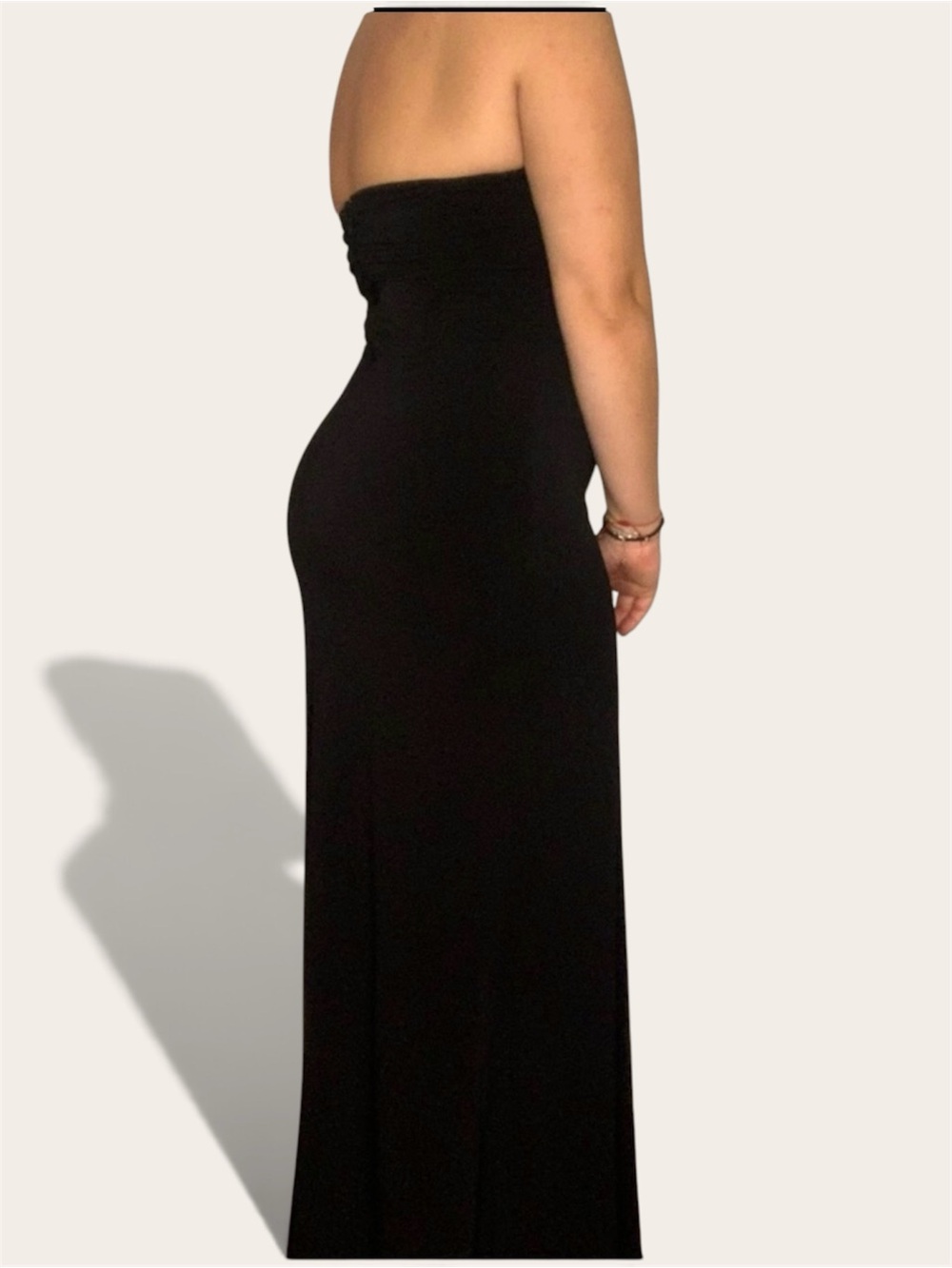 Vintage Laundry by Shelli Segal Black Mermaid Keyhole Evening Dress | Fit 4/6 - Picture 3 of 15